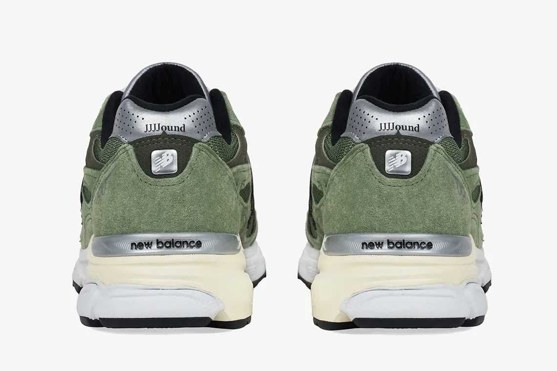 【スニダンで購入可】3/4先行・3/19発売 JJJJound × New Balance 990V3 "Green" 抽選/定価/販売店舗まとめ 3枚目