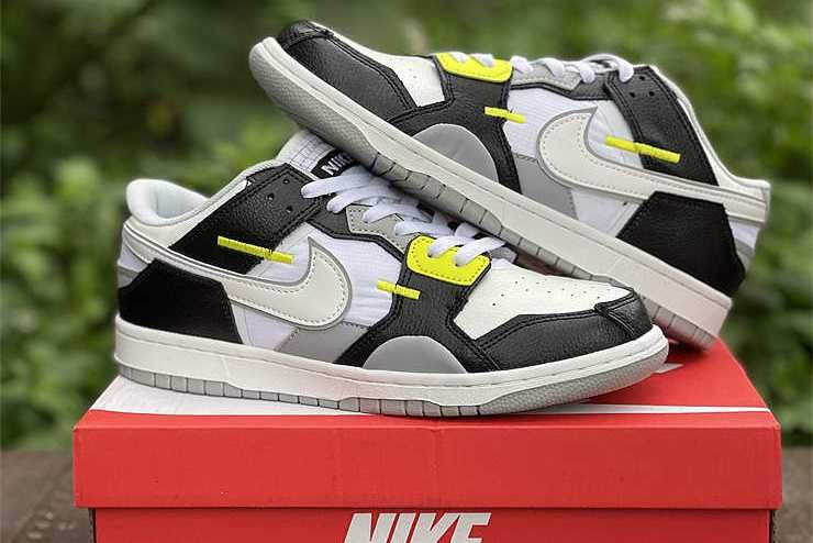 【スニダンで購入可】3/5発売 Nike Dunk Low Scrap "Black/White/Light Lemon Twist" 抽選/定価/販売店舗まとめ 5枚目