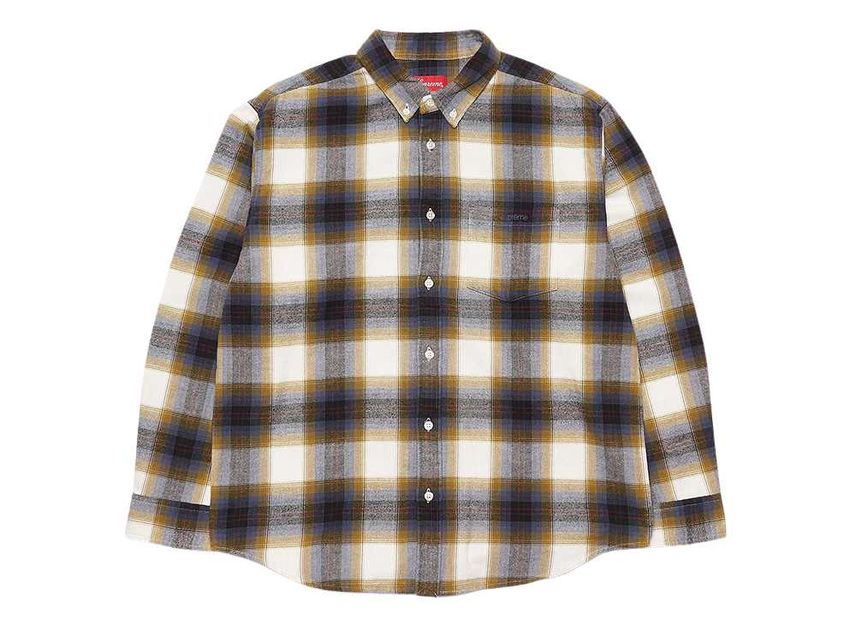 Supreme Brushed Plaid Flannel Shirt