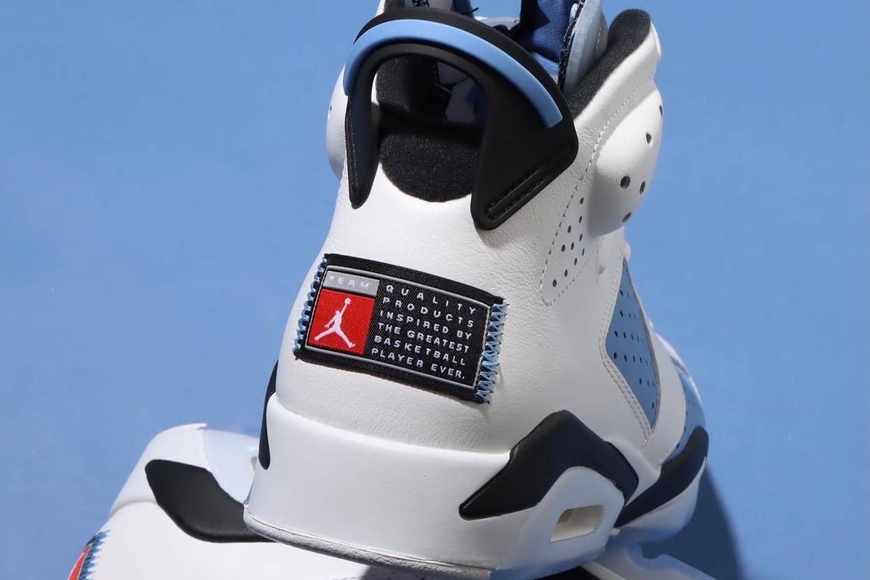 【スニダンで購入可】3/5・3/7発売 Nike Air Jordan 6 "UNC" 抽選/定価/販売店舗まとめ 2枚目