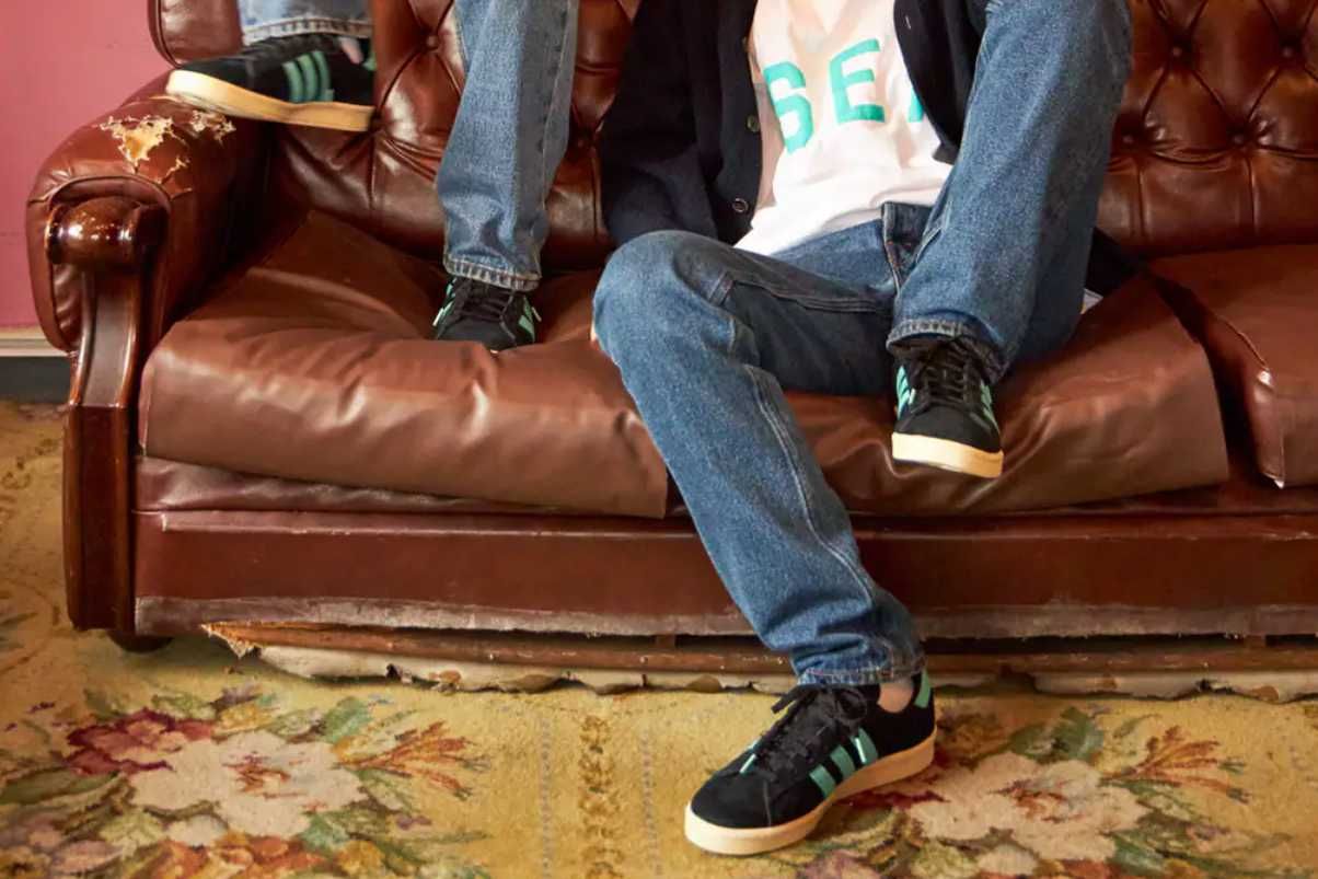 【スニダンで購入可】3/5発売 WIND AND SEA × atmos × adidas Originals Campus 80 抽選/定価/販売店舗まとめ 2枚目