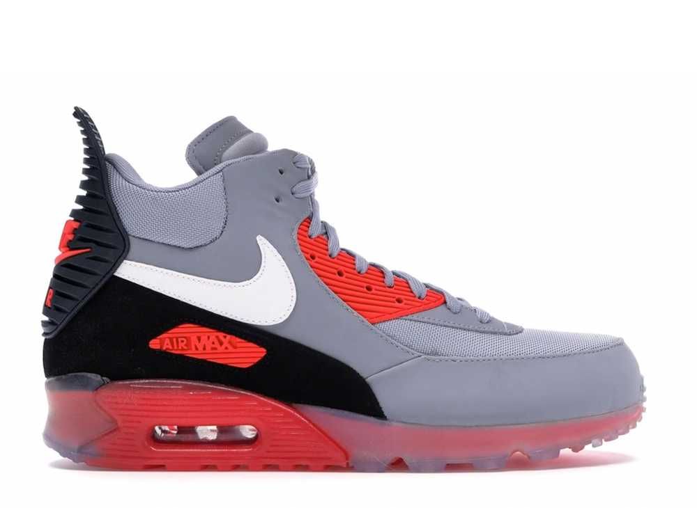 nike air max 90 sneakerboot ice wolf grey infrared