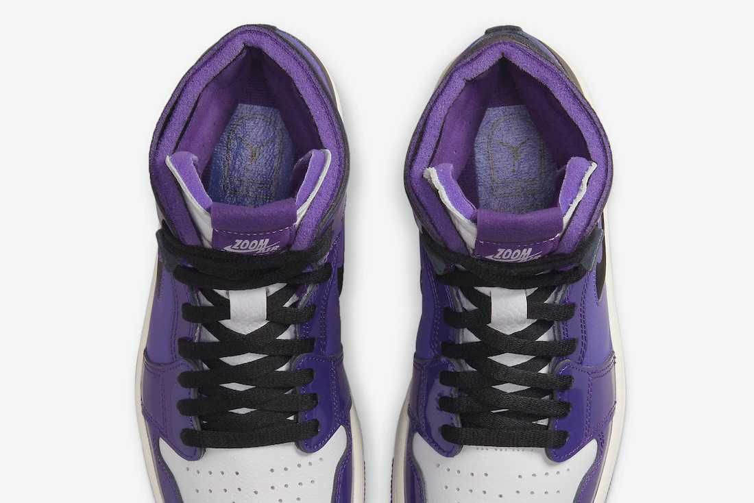 【販売リンクあり】海外3/13発売 Nike WMNS Air Jordan 1 High Zoom Comfort "Purple Patent" 抽選/定価/販売店舗まとめ 4枚目