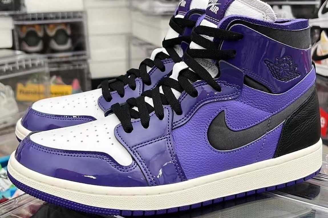 【販売リンクあり】海外3/13発売 Nike WMNS Air Jordan 1 High Zoom Comfort "Purple Patent" 抽選/定価/販売店舗まとめ 8枚目