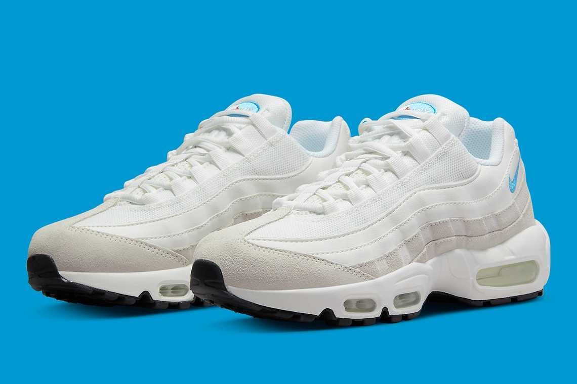 【スニダンで購入可】3/9発売 Nike WMNS Air Max 95 "Summit White/University Blue" 抽選/定価/販売店舗まとめ 2枚目