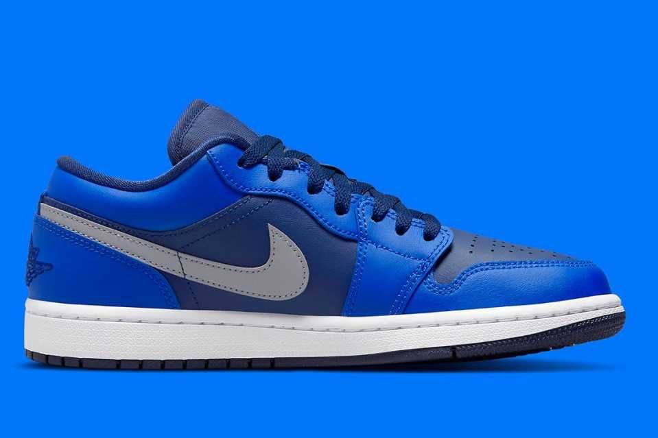【スニダンで購入可】3/23発売 Nike WMNS Air Jordan 1 Low "Game Royal/Stealth-Blue Void-White" 抽選/定価/販売店舗まとめ 6枚目