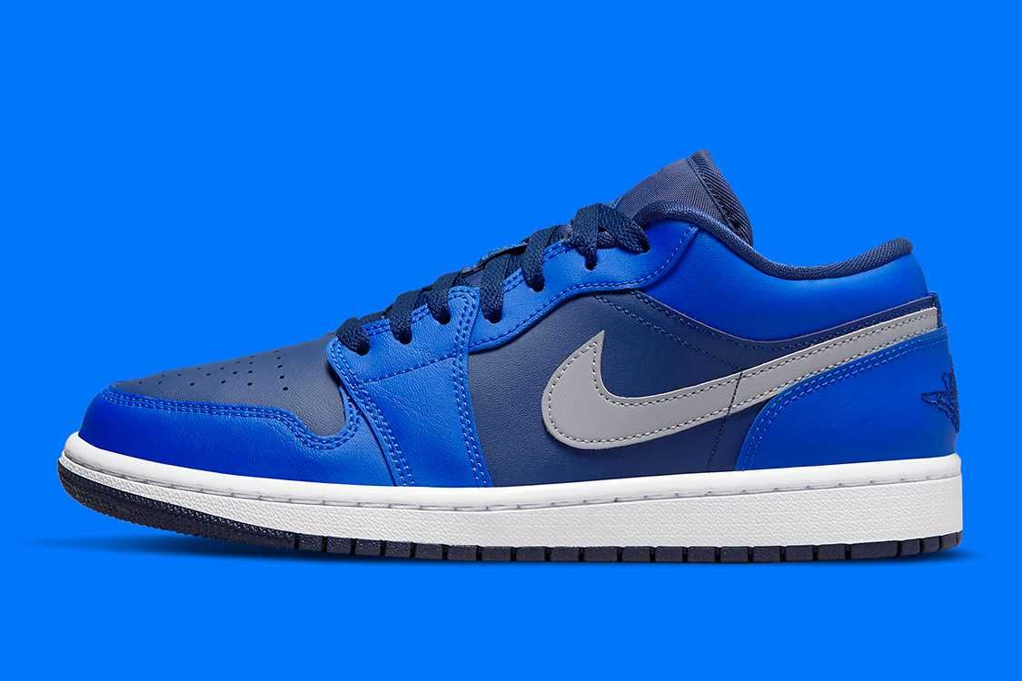 【スニダンで購入可】3/23発売 Nike WMNS Air Jordan 1 Low "Game Royal/Stealth-Blue Void-White" 抽選/定価/販売店舗まとめ 5枚目