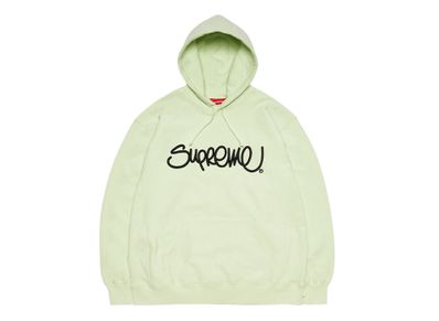 Supreme Raised Handstyle Hooded Sweatshirt