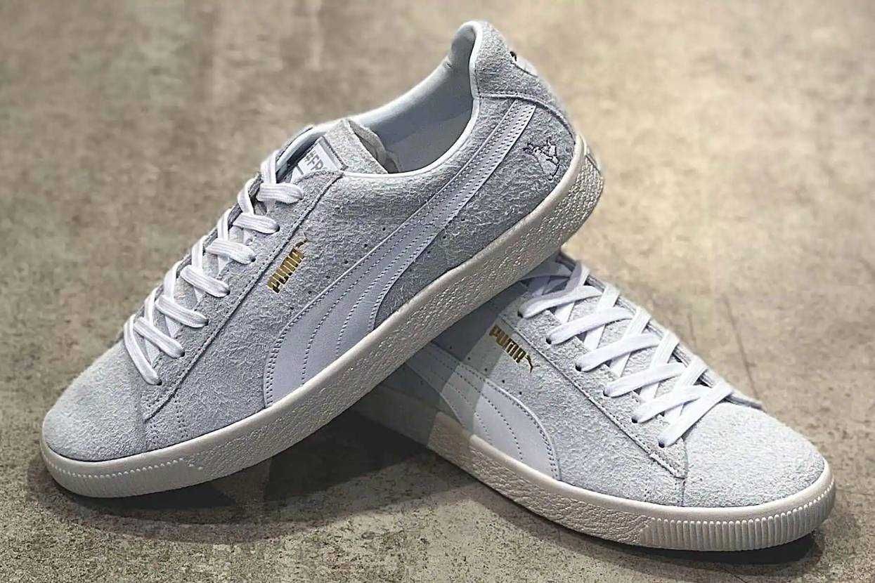 【スニダンで購入可】3/19発売 #FR2 × atmos × Puma Suede VTG MIJ "White" 抽選/定価/販売店舗まとめ 3枚目