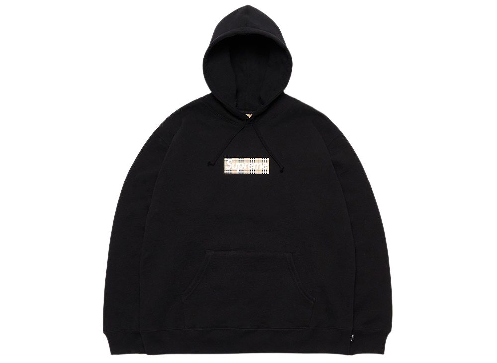 Supreme Burberry Box Logo Hooded Sweatshirt Black シュプリーム