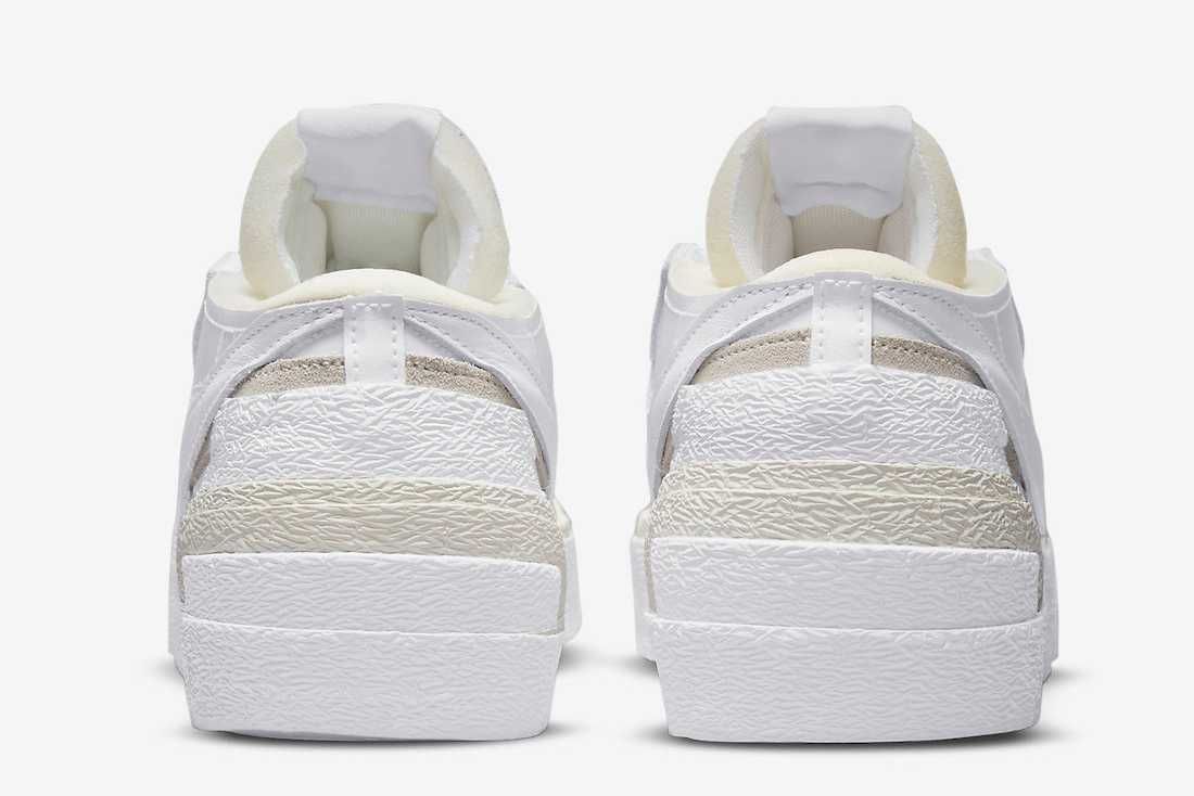 【スニダンで購入可】3/31発売 sacai × Nike Blazer Low "White Patent Leather" 抽選/定価/販売店舗まとめ 5枚目