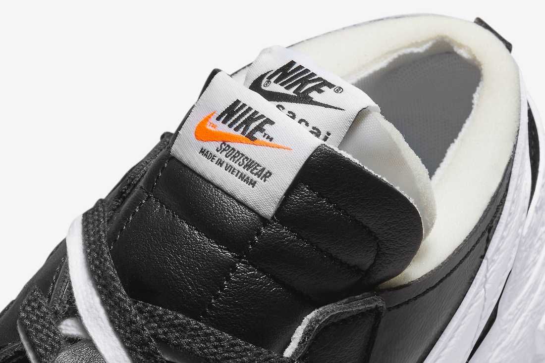 【スニダンで購入可】3/31発売 sacai × Nike Blazer Low "Black Patent Leather" 抽選/定価/販売店舗まとめ 6枚目