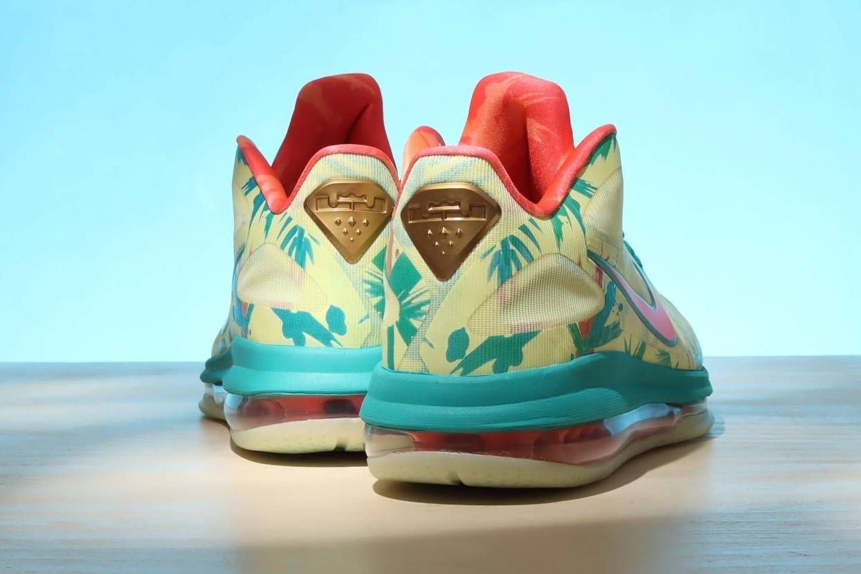 【スニダンで購入可】3/23発売 Nike LeBron 9 Low "White Lime and Bright Mango" 抽選/定価/販売店舗まとめ 3枚目