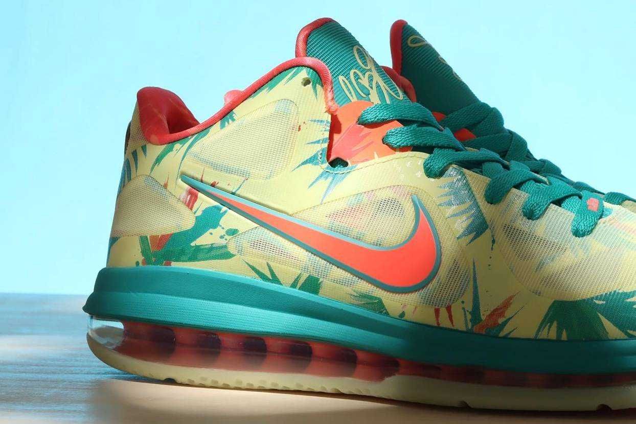 【スニダンで購入可】3/23発売 Nike LeBron 9 Low "White Lime and Bright Mango" 抽選/定価/販売店舗まとめ 2枚目