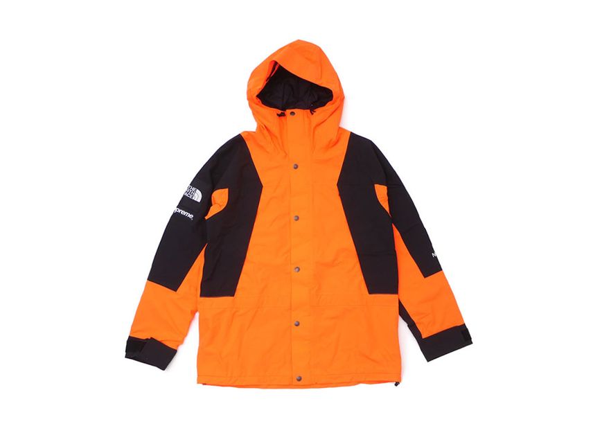 Supreme tnf sales orange jacket