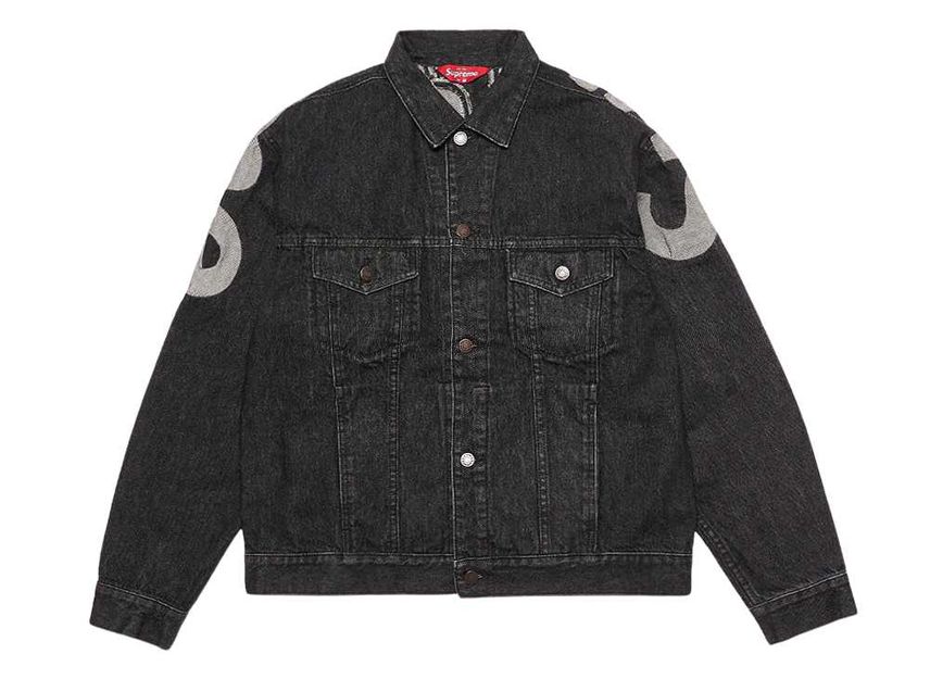 Supreme white 2025 denim jacket
