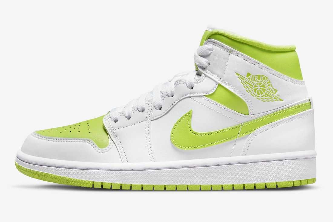 【販売リンクあり】近日発売 Nike WMNS Air Jordan 1 Mid "White Lime" 抽選/定価/販売店舗まとめ 5枚目