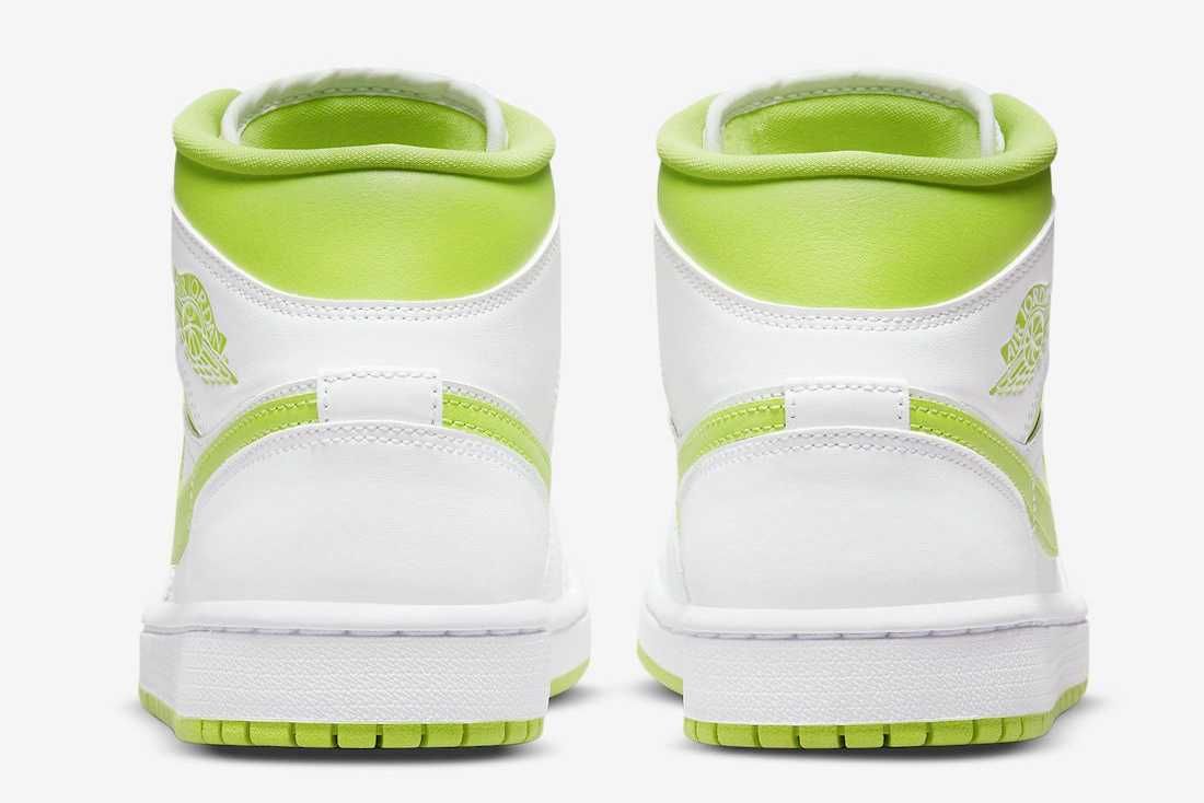 【販売リンクあり】近日発売 Nike WMNS Air Jordan 1 Mid "White Lime" 抽選/定価/販売店舗まとめ 7枚目