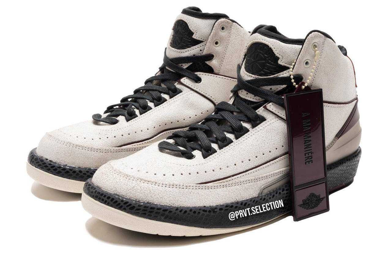 【スニダンで購入可】6/3発売 A Ma Maniere × Nike Air Jordan 2 "Airness/Sail and Burgundy" 抽選/定価/販売店舗まとめ 19枚目