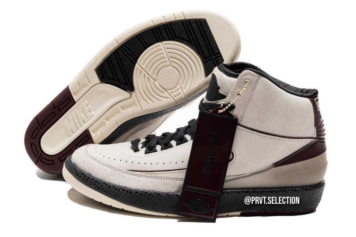 【スニダンで購入可】6/3発売 A Ma Maniere × Nike Air Jordan 2 "Airness/Sail and Burgundy" 抽選/定価/販売店舗まとめ 21枚目