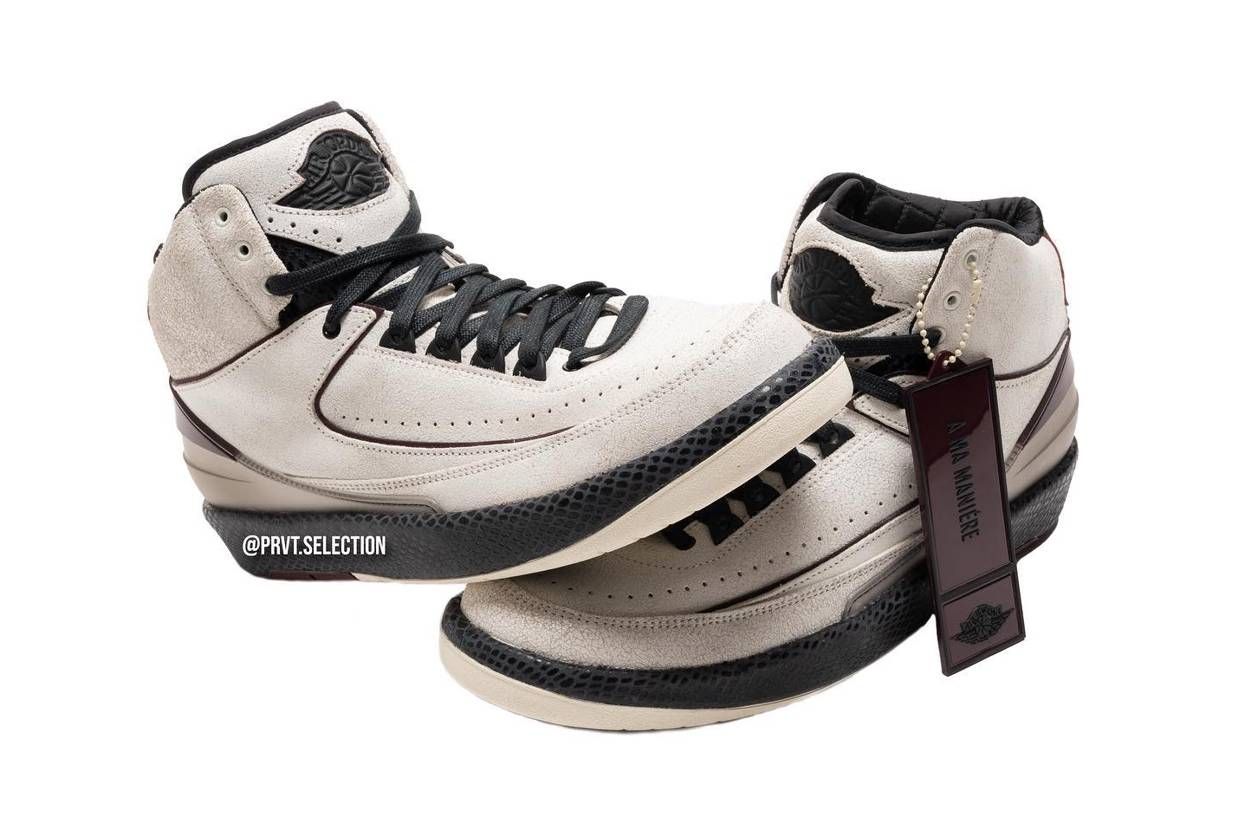 【スニダンで購入可】6/3発売 A Ma Maniere × Nike Air Jordan 2 "Airness/Sail and Burgundy" 抽選/定価/販売店舗まとめ 20枚目
