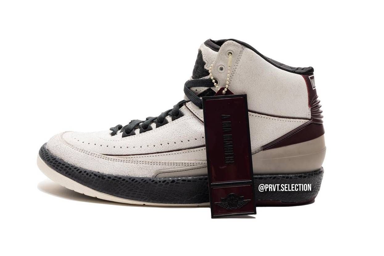 【スニダンで購入可】6/3発売 A Ma Maniere × Nike Air Jordan 2 "Airness/Sail and Burgundy" 抽選/定価/販売店舗まとめ 22枚目