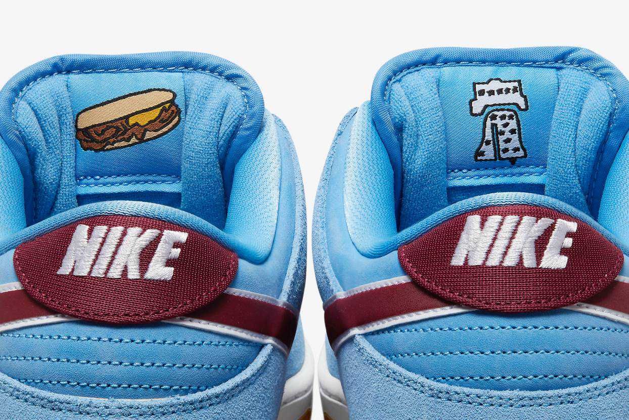 【スニダンで購入可】5/9発売 Nike SB Dunk Low Pro "Phillies/Valor Blue and Team Maroon" 抽選/定価/販売店舗まとめ 5枚目