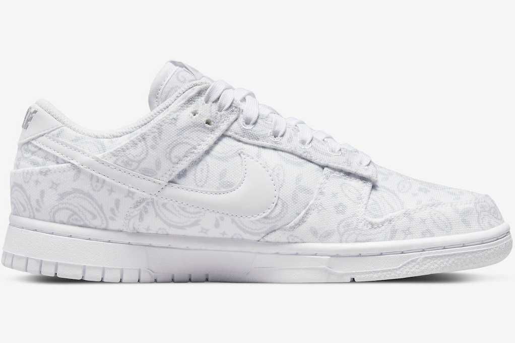 【スニダンで購入可】4/15発売 Nike WMNS Dunk Low ESS "White Paisley" 抽選/定価/販売店舗まとめ 6枚目
