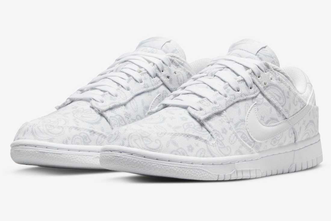【スニダンで購入可】4/15発売 Nike WMNS Dunk Low ESS "White Paisley" 抽選/定価/販売店舗まとめ 4枚目