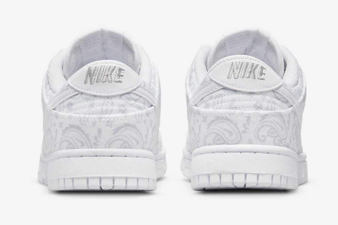 【スニダンで購入可】4/15発売 Nike WMNS Dunk Low ESS "White Paisley" 抽選/定価/販売店舗まとめ 8枚目