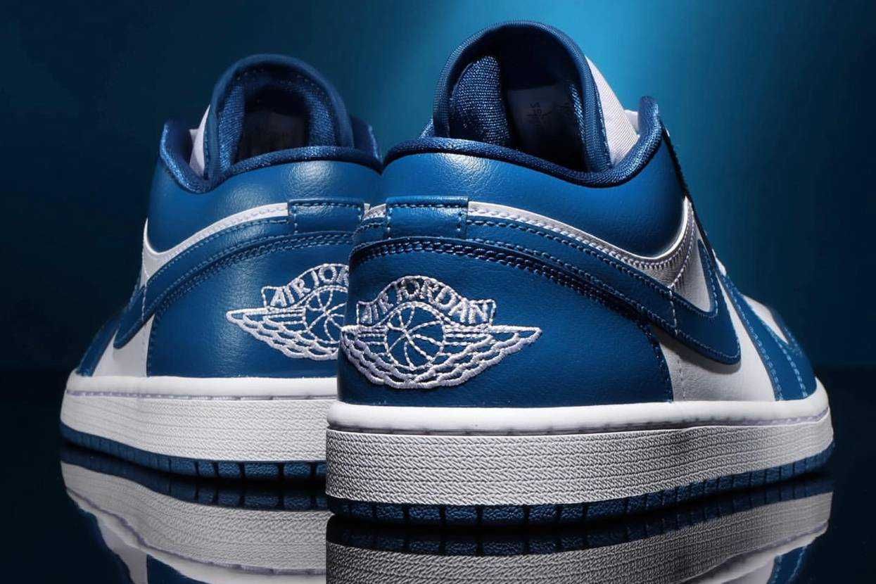 【スニダンで購入可】4/8発売 Nike WMNS Air Jordan 1 Low "Marina Blue" 抽選/定価/販売店舗まとめ 3枚目