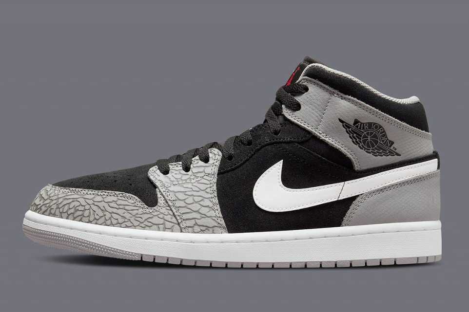 【スニダンで購入可】4/15発売 Nike Air Jordan 1 Mid "Elephant Toe" 抽選/定価/販売店舗まとめ 4枚目