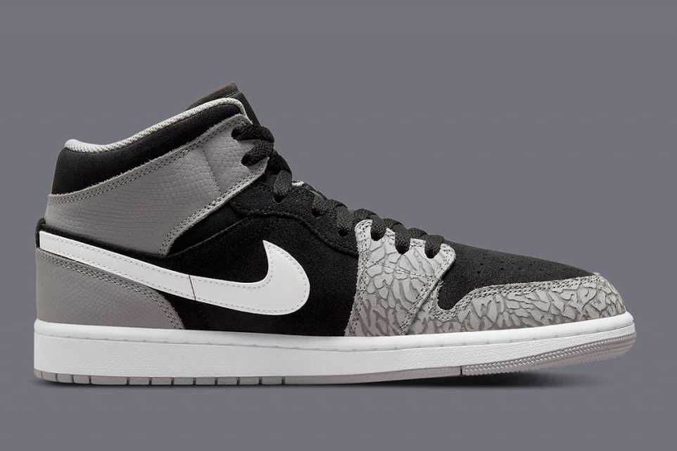 【スニダンで購入可】4/15発売 Nike Air Jordan 1 Mid "Elephant Toe" 抽選/定価/販売店舗まとめ 5枚目