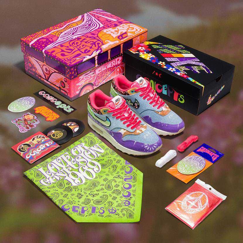 【スニダンで購入可】4/15発売 Concepts × Nike Air Max 1 3colors 抽選/定価/販売店舗まとめ 2枚目