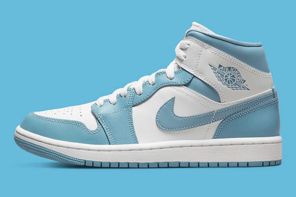 【スニダンで購入可】4/1発売 Nike WMNS Air Jordan 1 Mid "University Blue" 抽選/定価/販売店舗まとめ 9枚目
