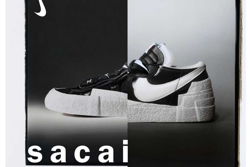 【スニダンで購入可】3/31発売 sacai × Nike Blazer Low "Black Patent Leather" 抽選/定価/販売店舗まとめ