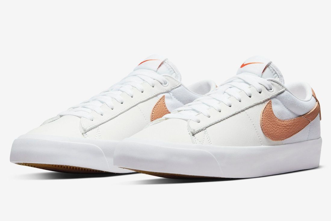【スニダンで購入可】4/1発売 Nike SB Orange Label Zoom Blazer ISO "Light Cognac/White" 2types 抽選/定価/販売店舗まとめ 8枚目