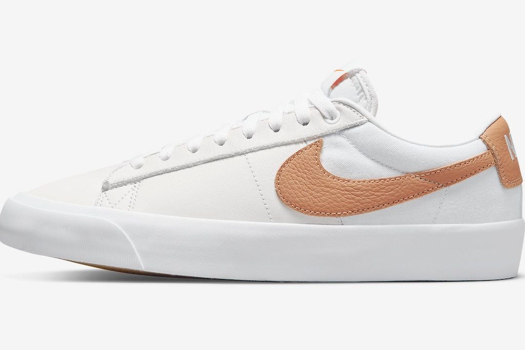 【スニダンで購入可】4/1発売 Nike SB Orange Label Zoom Blazer ISO "Light Cognac/White" 2types 抽選/定価/販売店舗まとめ 9枚目