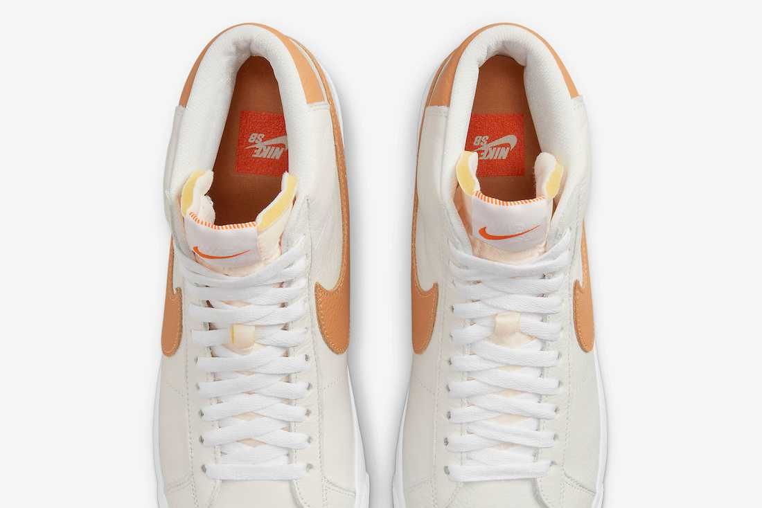 【スニダンで購入可】4/1発売 Nike SB Orange Label Zoom Blazer ISO "Light Cognac/White" 2types 抽選/定価/販売店舗まとめ 5枚目