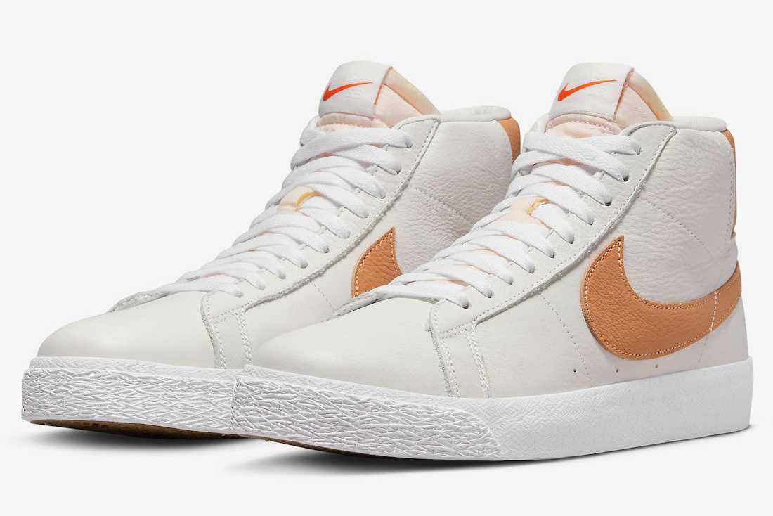 【スニダンで購入可】4/1発売 Nike SB Orange Label Zoom Blazer ISO "Light Cognac/White" 2types 抽選/定価/販売店舗まとめ 2枚目