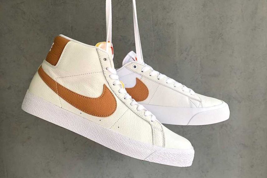 【スニダンで購入可】4/1発売 Nike SB Orange Label Zoom Blazer ISO "Light Cognac/White" 2types 抽選/定価/販売店舗まとめ