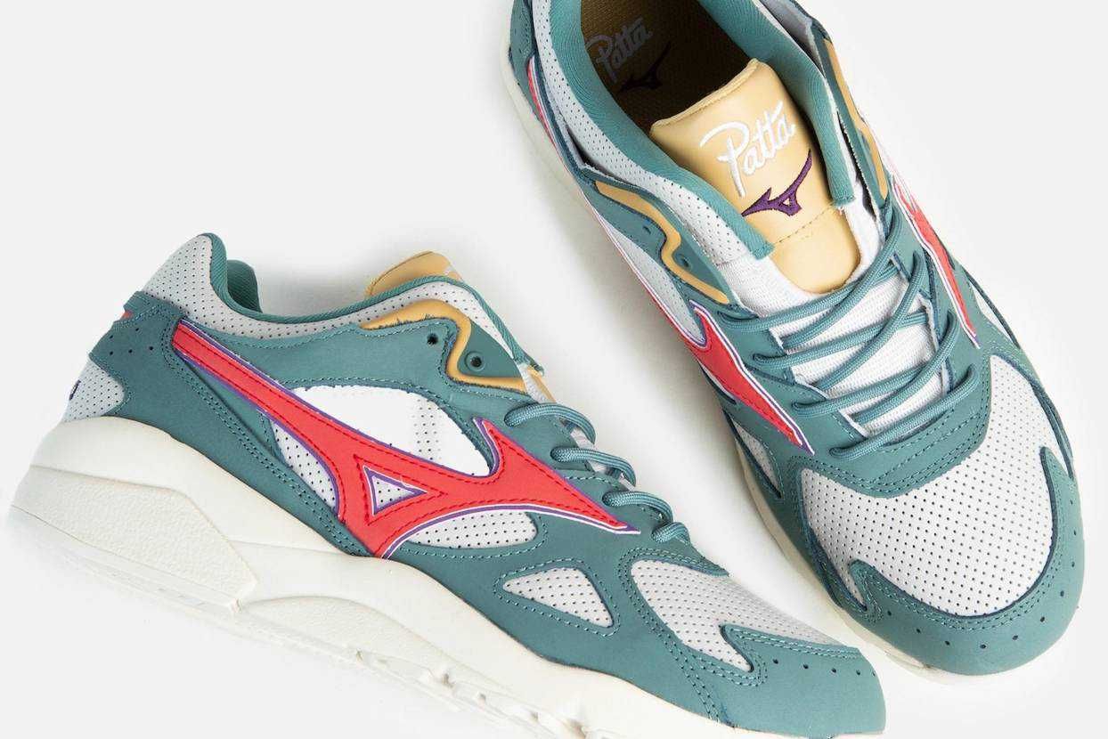 【販売リンクあり】4/1・4/15発売 Patta × Mizuno Sky Medal TR "Ivory/Red/Green"抽選/定価/販売店舗まとめ 3枚目