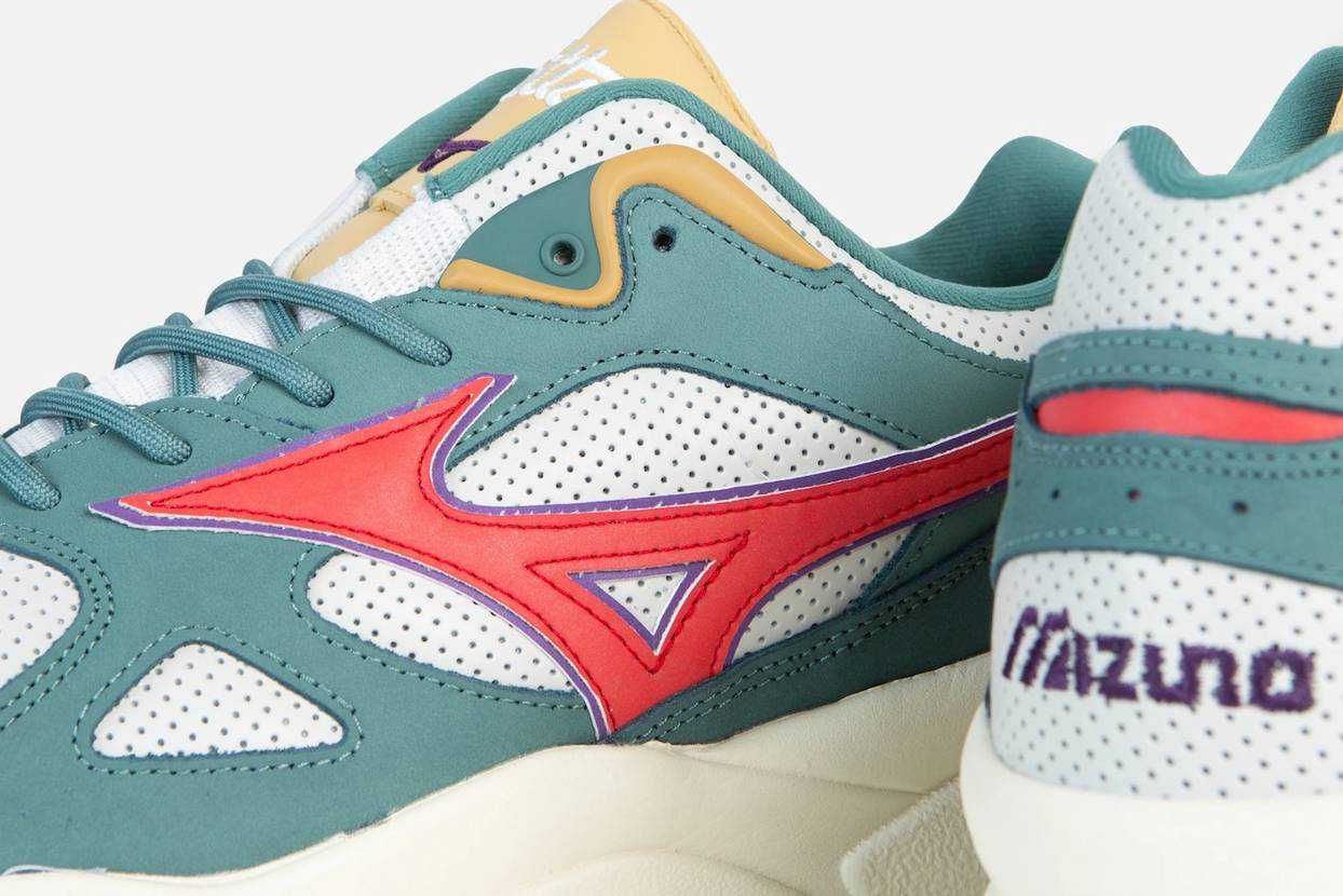 【販売リンクあり】4/1・4/15発売 Patta × Mizuno Sky Medal TR "Ivory/Red/Green"抽選/定価/販売店舗まとめ 7枚目