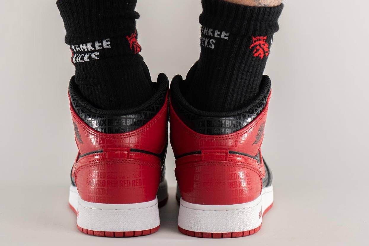 【スニダンで購入可】近日発売 Nike GS Air Jordan 1 Mid "Bred" 抽選/定価/販売店舗まとめ 17枚目