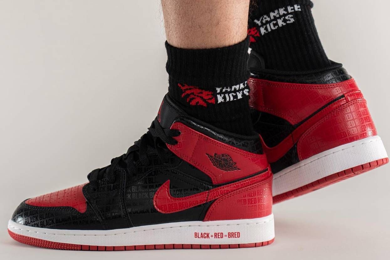 【スニダンで購入可】近日発売 Nike GS Air Jordan 1 Mid "Bred" 抽選/定価/販売店舗まとめ 12枚目
