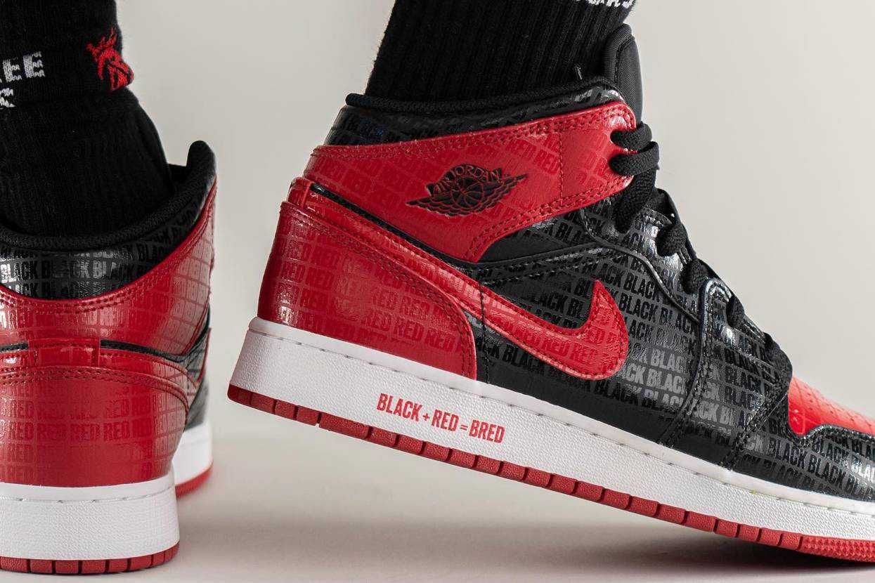 【スニダンで購入可】近日発売 Nike GS Air Jordan 1 Mid "Bred" 抽選/定価/販売店舗まとめ 15枚目