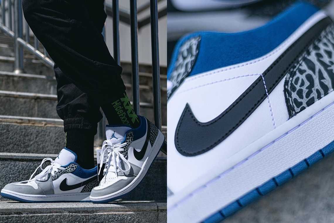 【スニダンで購入可】4/22発売 Nike Air Jordan 1 Low "True Blue" 抽選/定価/販売店舗まとめ 3枚目