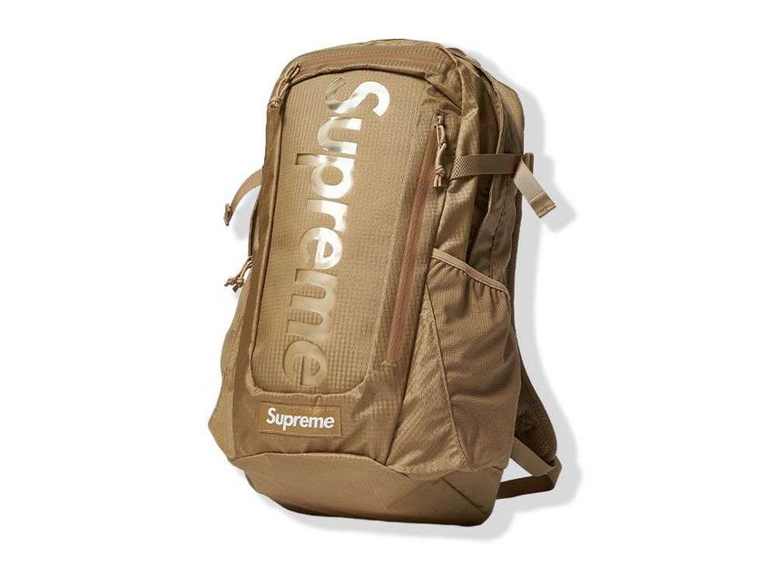 Tan top supreme backpack