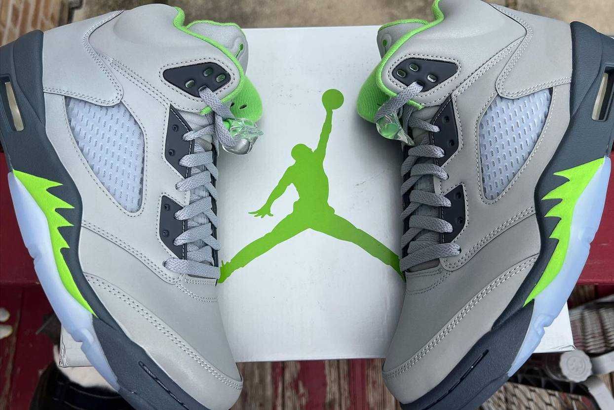 【スニダンで購入可】5/28・5/30発売 Nike Air Jordan 5 "Green Bean" (2022) 抽選/定価/販売店舗まとめ 15枚目