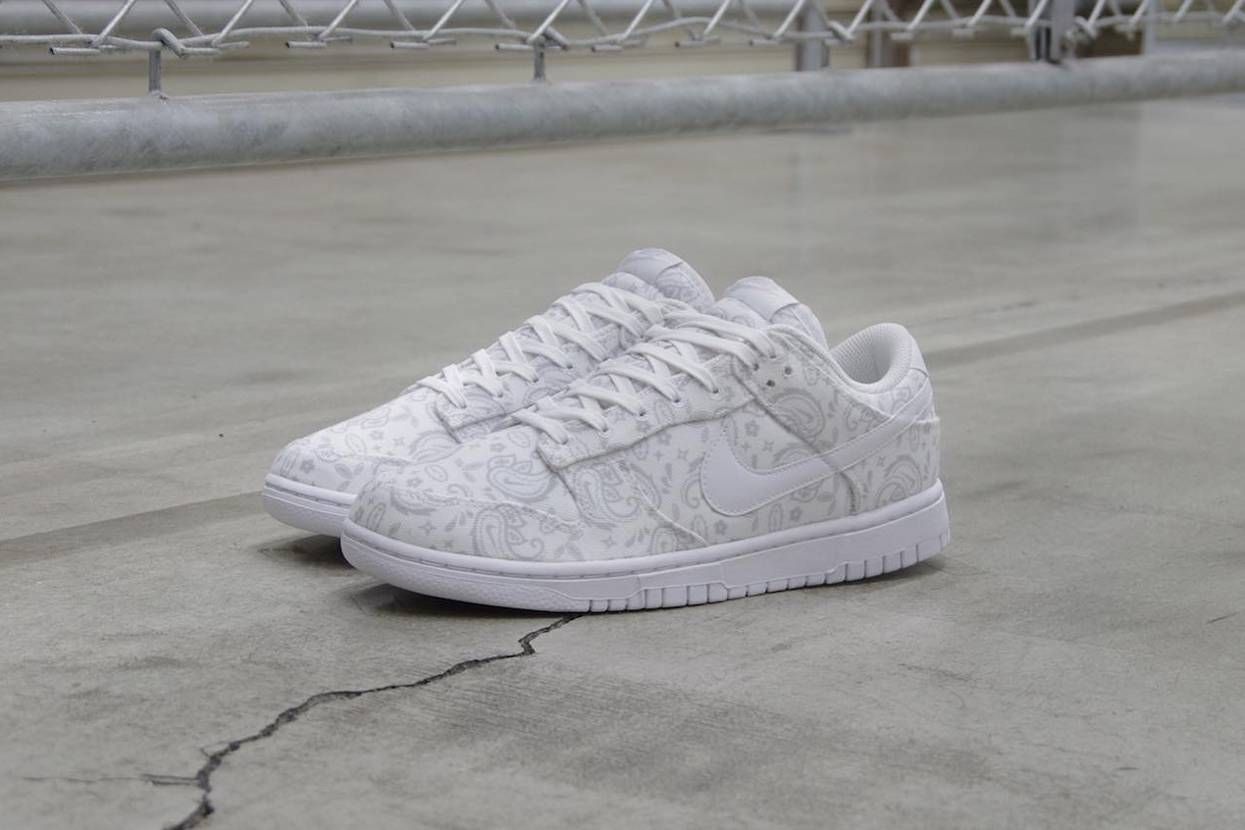 【スニダンで購入可】4/15発売 Nike WMNS Dunk Low ESS "White Paisley" 抽選/定価/販売店舗まとめ 2枚目